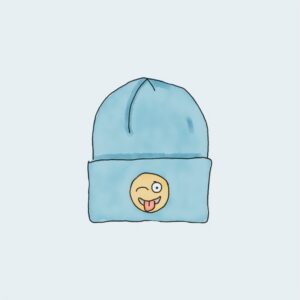 Platzhalterbild für eine Mütze mit Smileyface